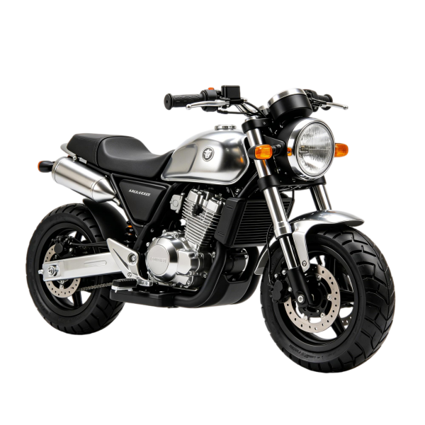 24V Silver Modern Kids Ride-On Motorcycle with Remote Control
