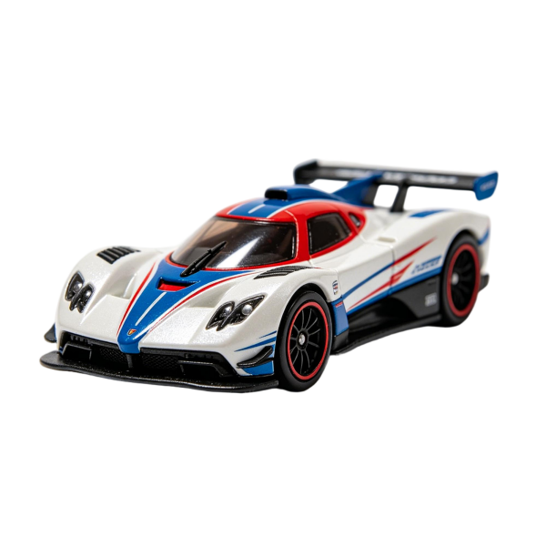 White Red Blue Pagani-Style Remote Control Hypercar