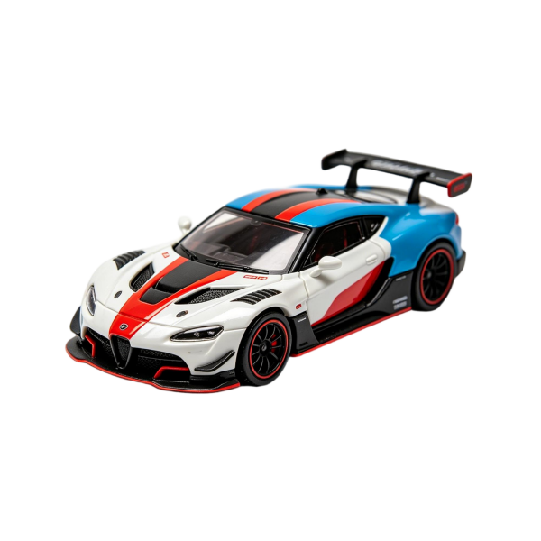White Blue Red Alfa Romeo-Inspired Remote Control Race Car