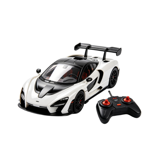 White Black McLaren Senna Remote Control Supercar