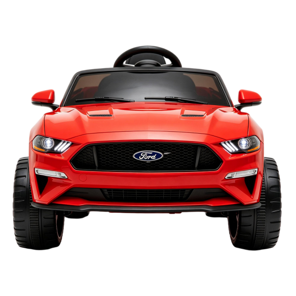 12V Red Ford Mustang Kids Ride-On Car with Remote Control