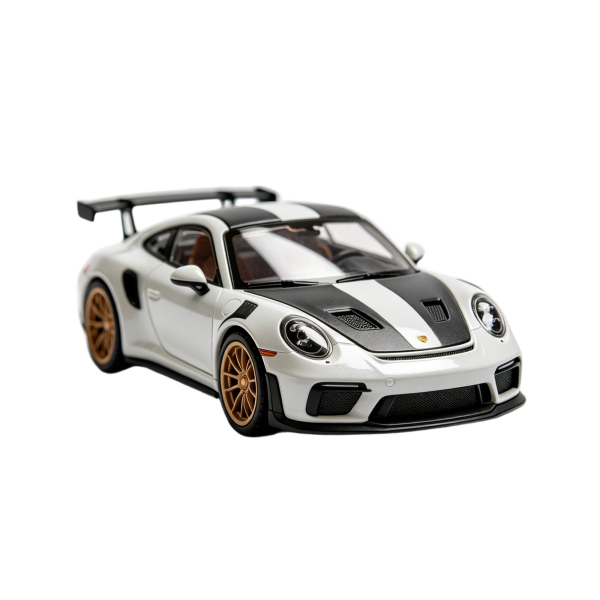 White Black Porsche 911 GT3 RS Remote Control Sports Car