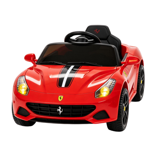 12V Red Ferrari Kids Ride-On Car with Remote Control