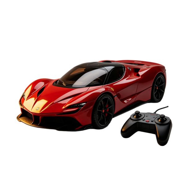 Futuristic Red Ferrari Remote Control Supercar Toy